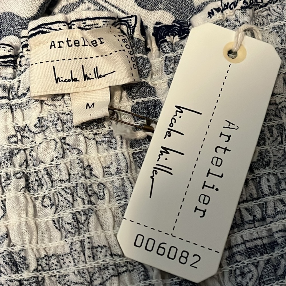 NWT Nicole Miller Artelier Crop Top - Picture 9 of 11